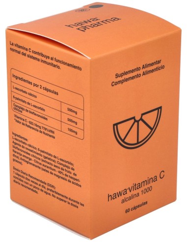 Hawa Vitamina C Alcalina 1000 60Cap.