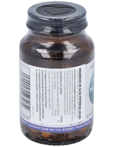 Magnesio Alta Potencia 300Mg. 30Cap.Veg.