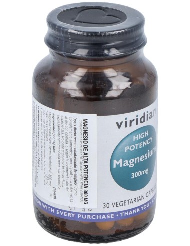 Magnesio Alta Potencia 300Mg. 30Cap.Veg.