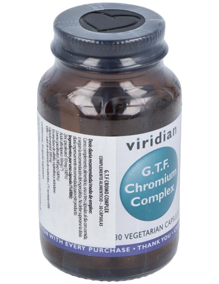 Viridian Complejo De Cromo G.T.F 30Cáps