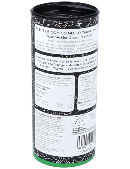 Aceite De Comino Negro 200Ml. Bio