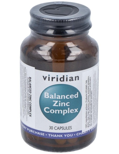 Viridian Complejo De Zinc Equilibrado 30Cáps
