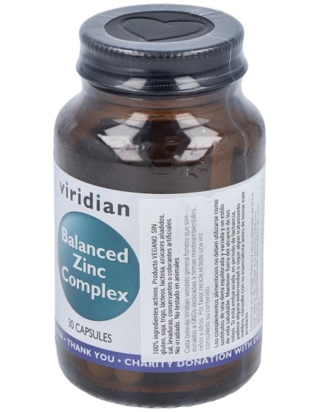 Viridian Complejo De Zinc Equilibrado 30Cáps