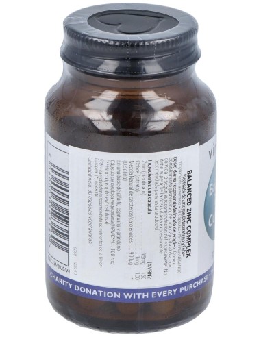 Viridian Complejo De Zinc Equilibrado 30Cáps