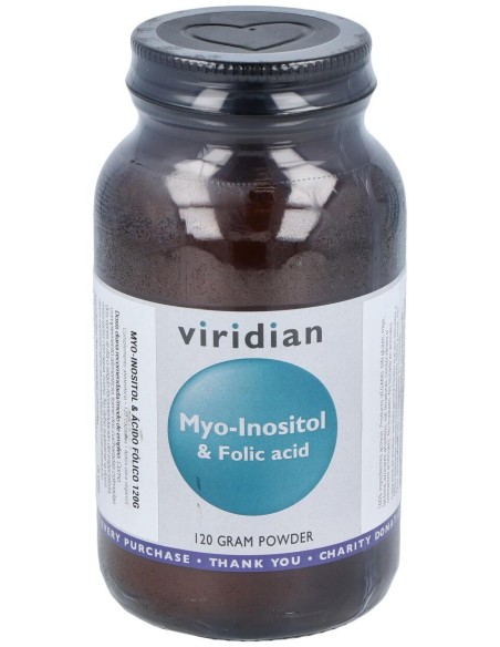 Viridian Myo Inositol Y Ácido Fólico 120G