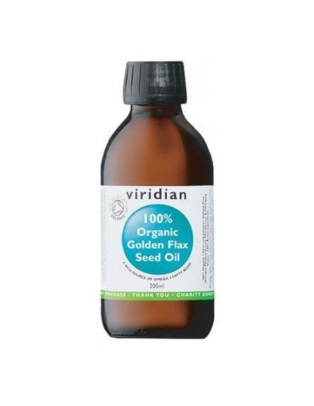 Viridian 100% Aceite De Lino Dorado Bio 200Ml
