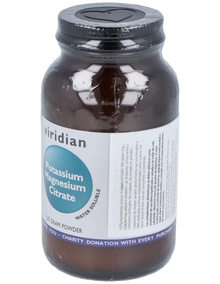 Viridian Potasio Magnesio Citrato Polvo 150G