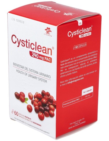 Cysticlean 240 Mg Pac, 60 Cápsulas