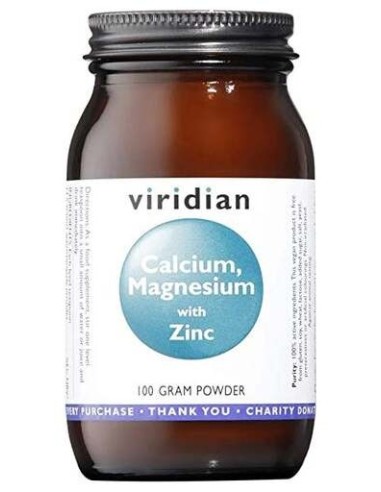 Viridian Calcio Magnesio Zinc Con Vitamina C Polvo 100G