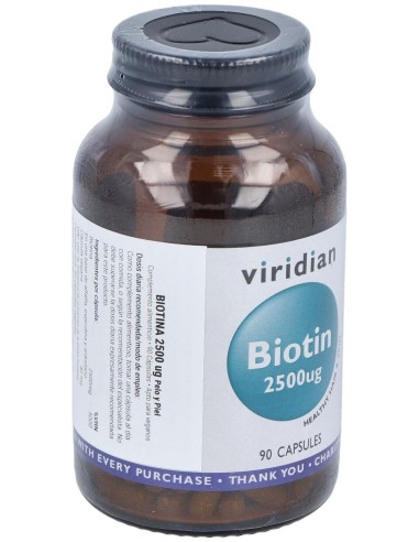 Viridian Biotina 2500 Ug 90Caps
