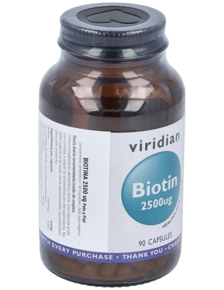 Viridian Biotina 2500 Ug 90Caps
