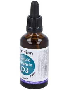 Viridian Vitamina D3 Líquida Vegana 2000Iu 50Ml 2