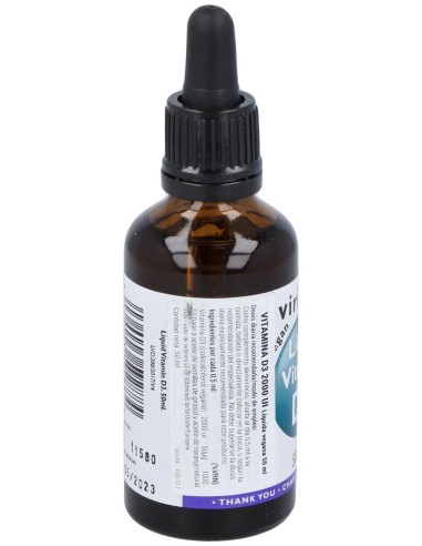 Viridian Vitamina D3 Líquida Vegana 2000Iu 50Ml