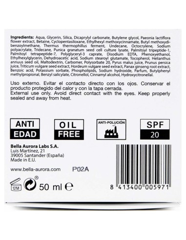 Bella Aurora Bella Crema Día Multi-Perfeccionadora Piel Mixta-Grasa 50Ml