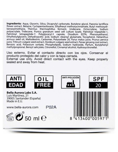 Bella Aurora Bella Crema Día Multi-Perfeccionadora Piel Mixta-Grasa 50Ml