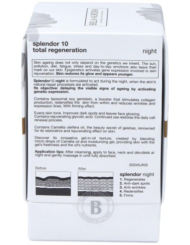 Bella Aurora Splendor10 Noche Tratamiento Antiedad 50Ml