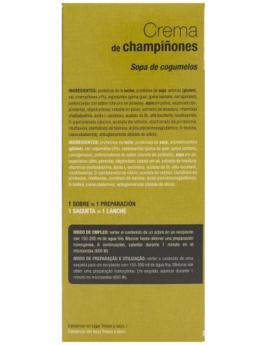 Siken Diet Crema De Champiñones, 7 Sobres