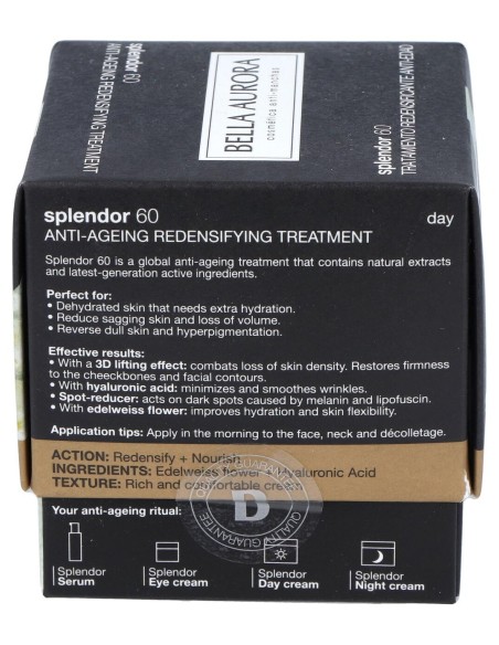 Bella Aurora Splendor 60 Crema Día Anti-Edad Redensificante 50Ml