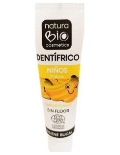 Naturabio Cosmetics Dentífrico Niños Plátano Sin Fluor 50Ml 2