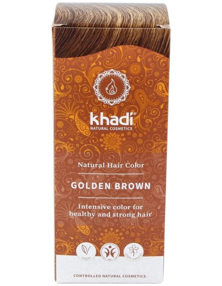 Khadi Tinte Castaño Dorado 100% Vegetal 100G