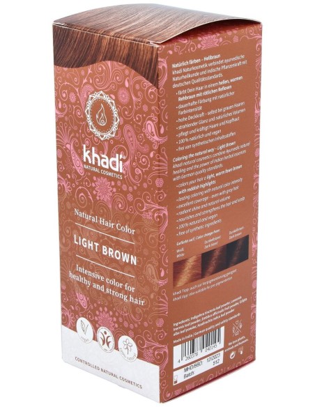 Khadi Tinte Castaño Claro 100% Veget 100G