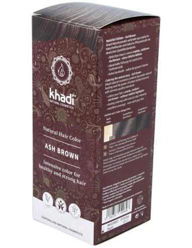 Khadi Tinte Castaño Ceniza 100% Vege 100G