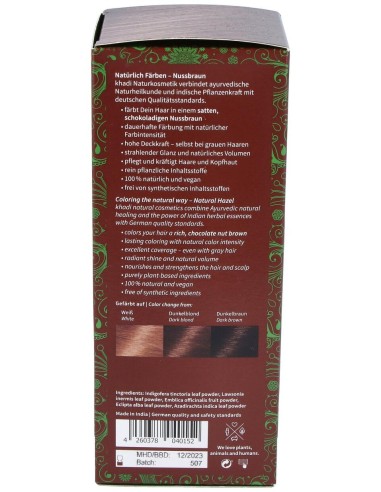 Tinte Herbal Color Castaño Avellana 100Gr.
