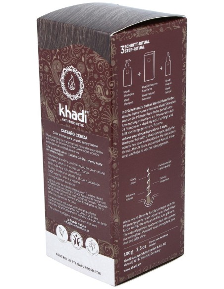 Khadi Tinte Castaño Ceniza 100% Vege 100G