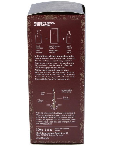 Khadi Tinte Castaño Ceniza 100% Vege 100G