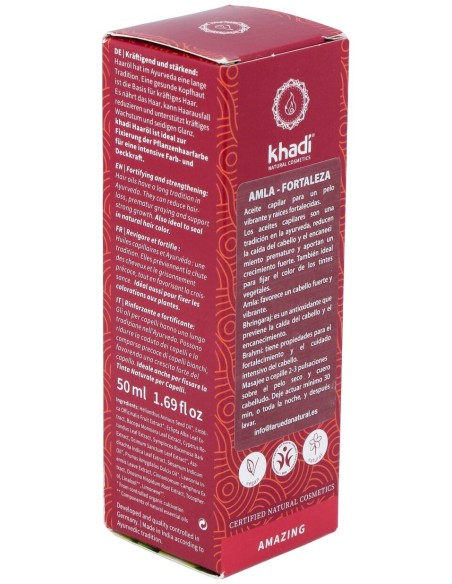 Khadi Amla Aceite Fortalecedor Capilar Brillo 50Ml