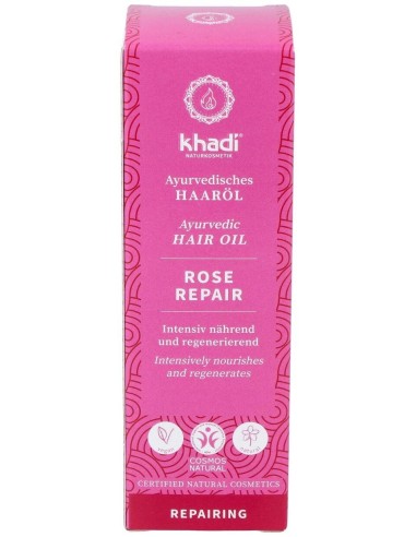 Aceite Capilar Rosa Reparador Cabello Dañado 50Ml.