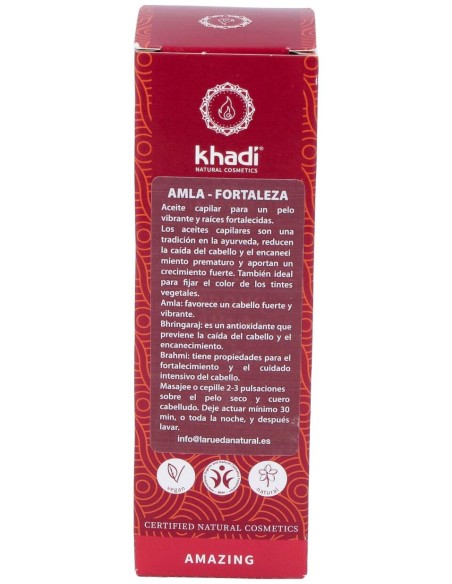 Khadi Amla Aceite Fortalecedor Capilar Brillo 50Ml