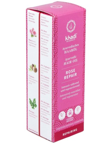 Aceite Capilar Rosa Reparador Cabello Dañado 50Ml.
