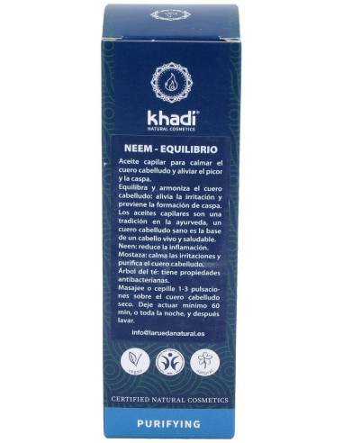 Aceite Capilar Neem Equilibra Cuero Cabelludo 50Ml