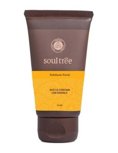 Soultree Exfoliante Facial Nuez Curcuma Sandalo 100G