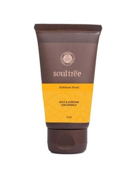 Soultree Exfoliante Facial Nuez Curcuma Sandalo 100G