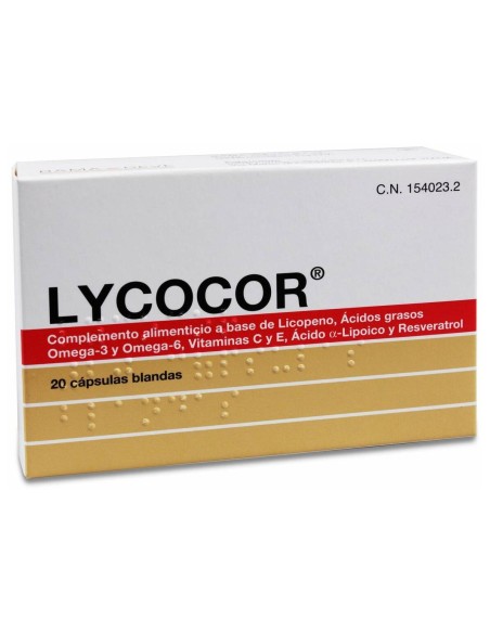 Lycocor 20 Capsulas Blandas