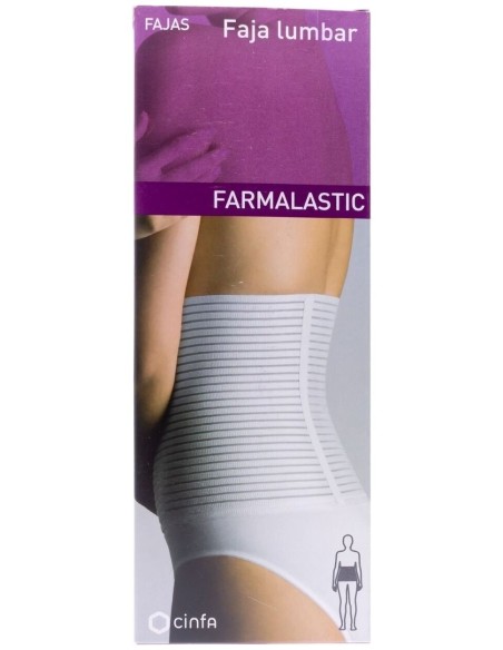 Farmalastic Faja Lumbar Velcro, Talla 1, 1 Ud