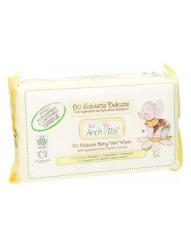 Anthyllis Toallitas Baby Delicadas De Manzanilla Y Caléndula 60Uds