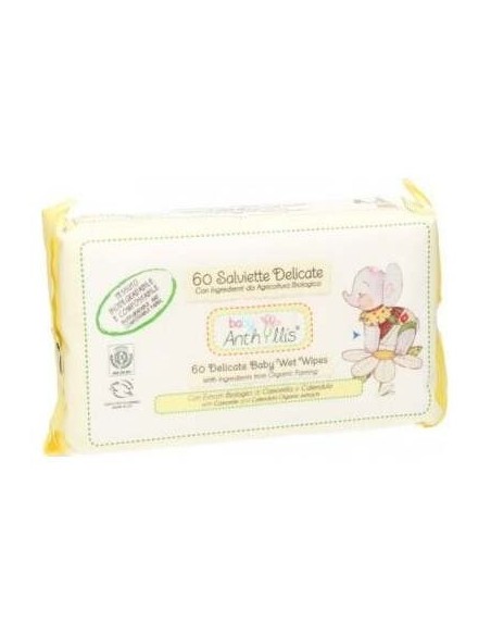 Anthyllis Toallitas Baby Delicadas De Manzanilla Y Caléndula 60Uds