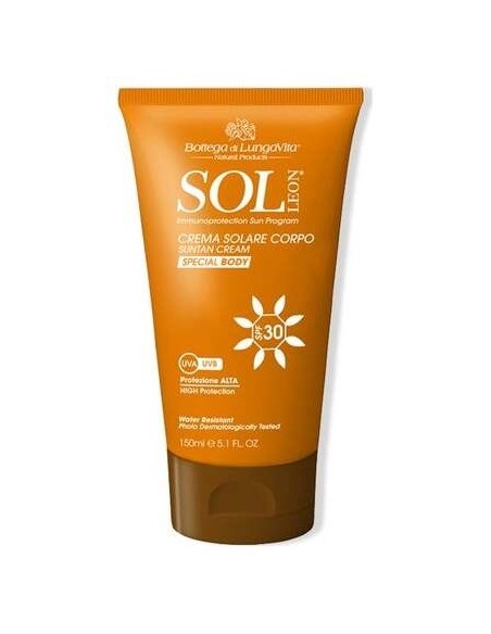Bottega Di Lungavita Sol León Crema Solar Cuerpo Spf30 150Ml