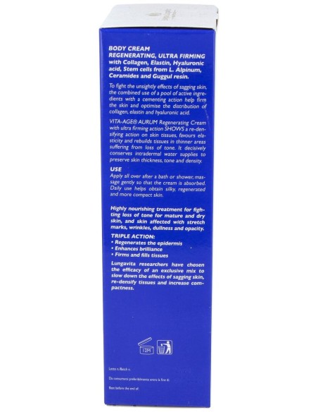 Etre Belle Vita Age Aurum Ultra Firming Body Cream 200 Ml