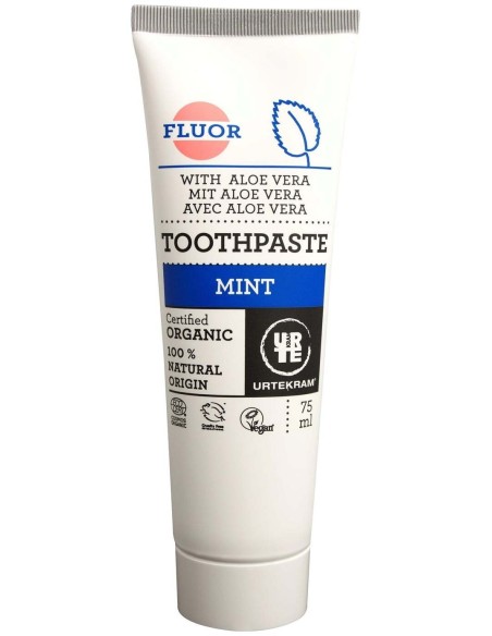 Urtekram Pasta De Dientes Fluoruro Y Menta 75Ml