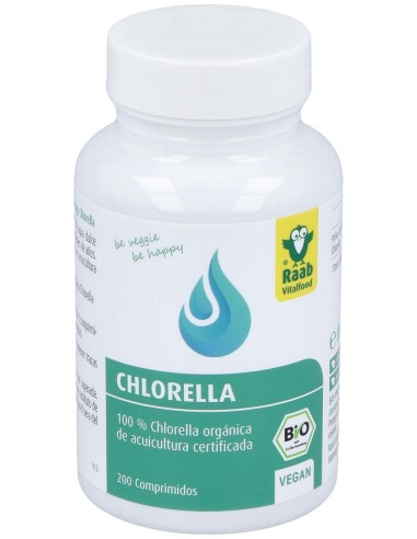 Raab Vitalfood Chlorella Ecológica 200 Comp