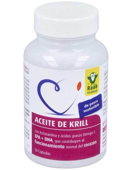 Raab Vitalfood Aceite Krill Forte 50Caps