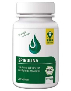 Raab Vitalfood Alga Spirulina Bio 200Comp