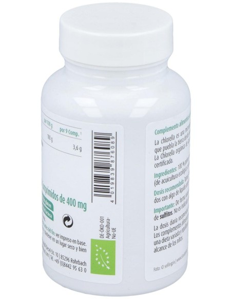 Raab Vitalfood Chlorella Ecológica 200 Comp