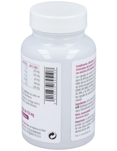 Raab Vitalfood Aceite Krill Forte 50Caps