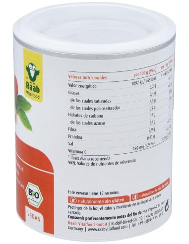 Escaramujo Polvo 150Gr. Bio