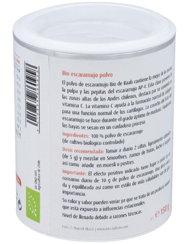 Escaramujo Polvo 150Gr. Bio
